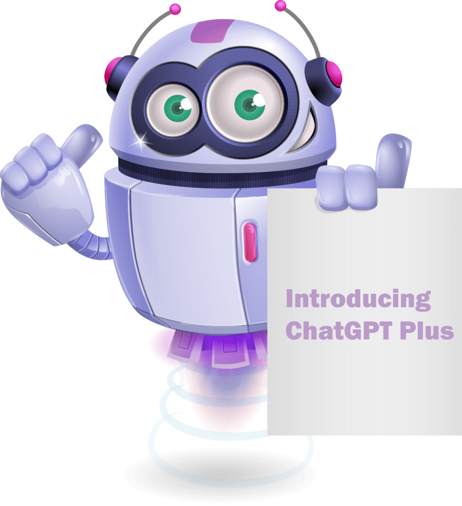 Robot Introducing Services of ChatGPT Plus